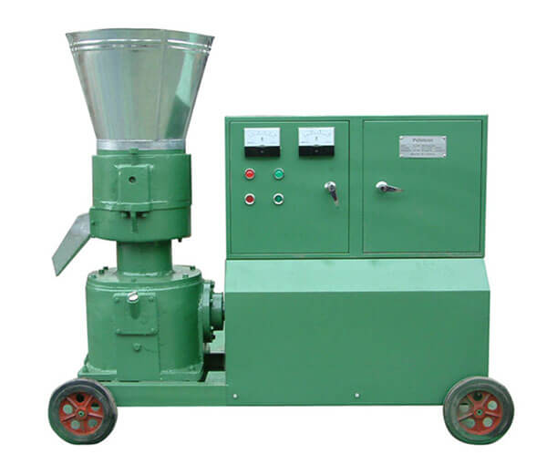 Flat die pellet mill for feed processing machines